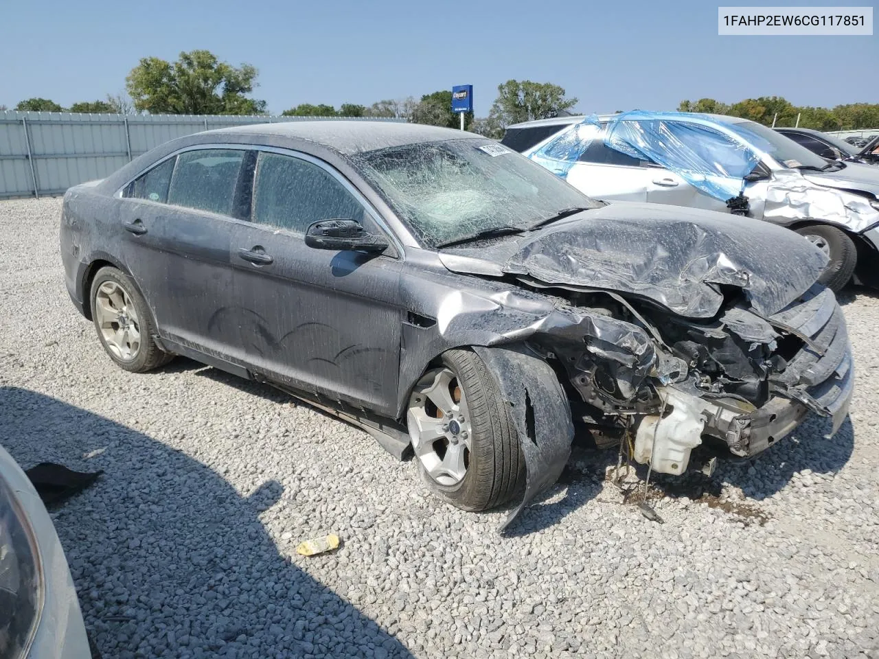 2012 Ford Taurus Sel VIN: 1FAHP2EW6CG117851 Lot: 74738564