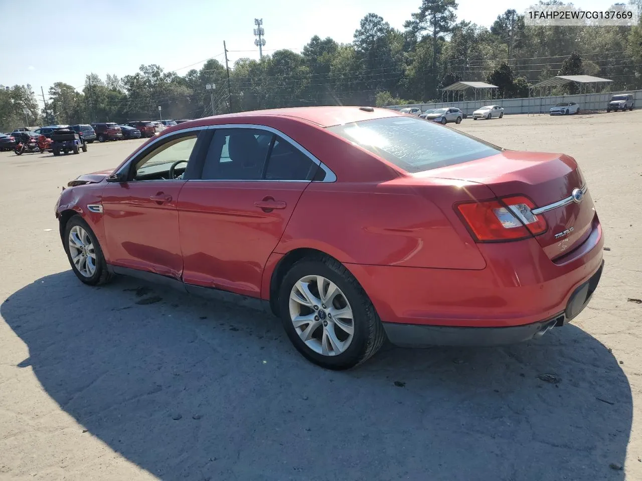 2012 Ford Taurus Sel VIN: 1FAHP2EW7CG137669 Lot: 74967194