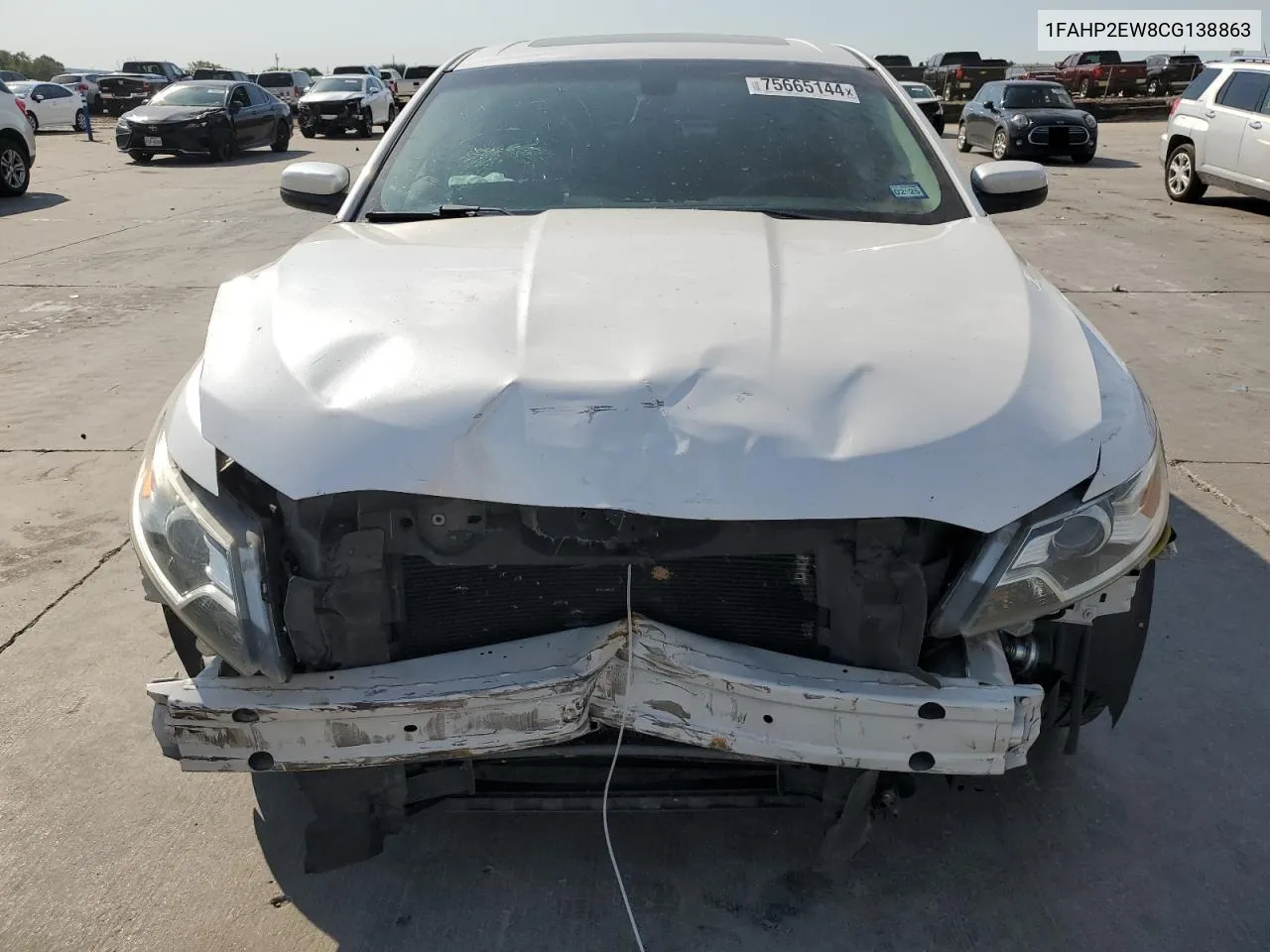 2012 Ford Taurus Sel VIN: 1FAHP2EW8CG138863 Lot: 75665144