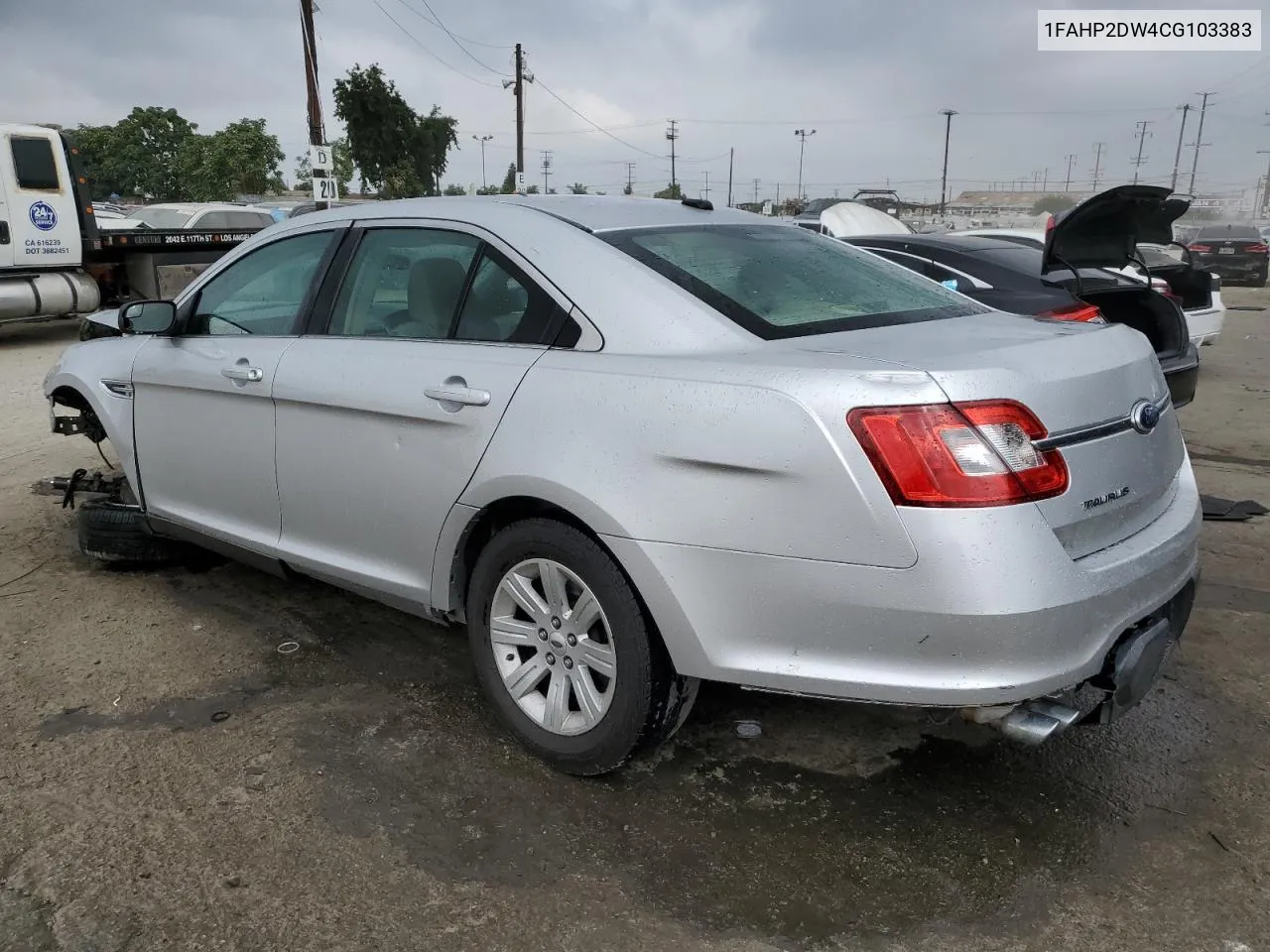 2012 Ford Taurus Se VIN: 1FAHP2DW4CG103383 Lot: 75884184