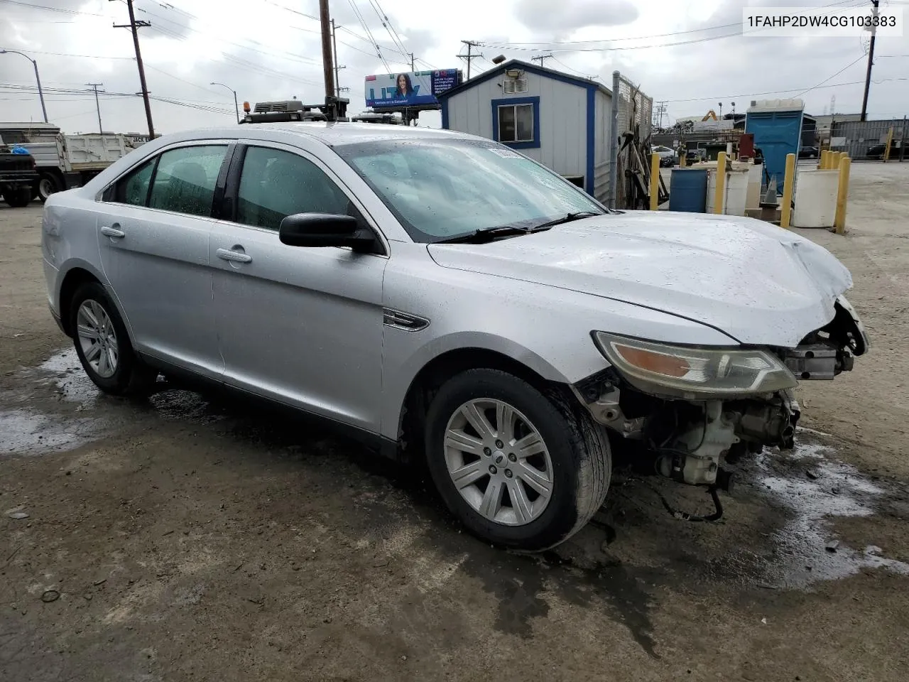 2012 Ford Taurus Se VIN: 1FAHP2DW4CG103383 Lot: 75884184