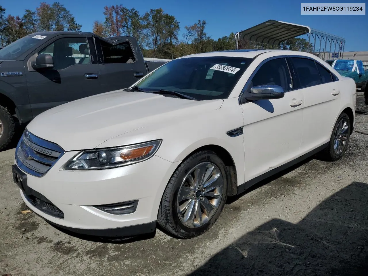 2012 Ford Taurus Limited VIN: 1FAHP2FW5CG119234 Lot: 76262674