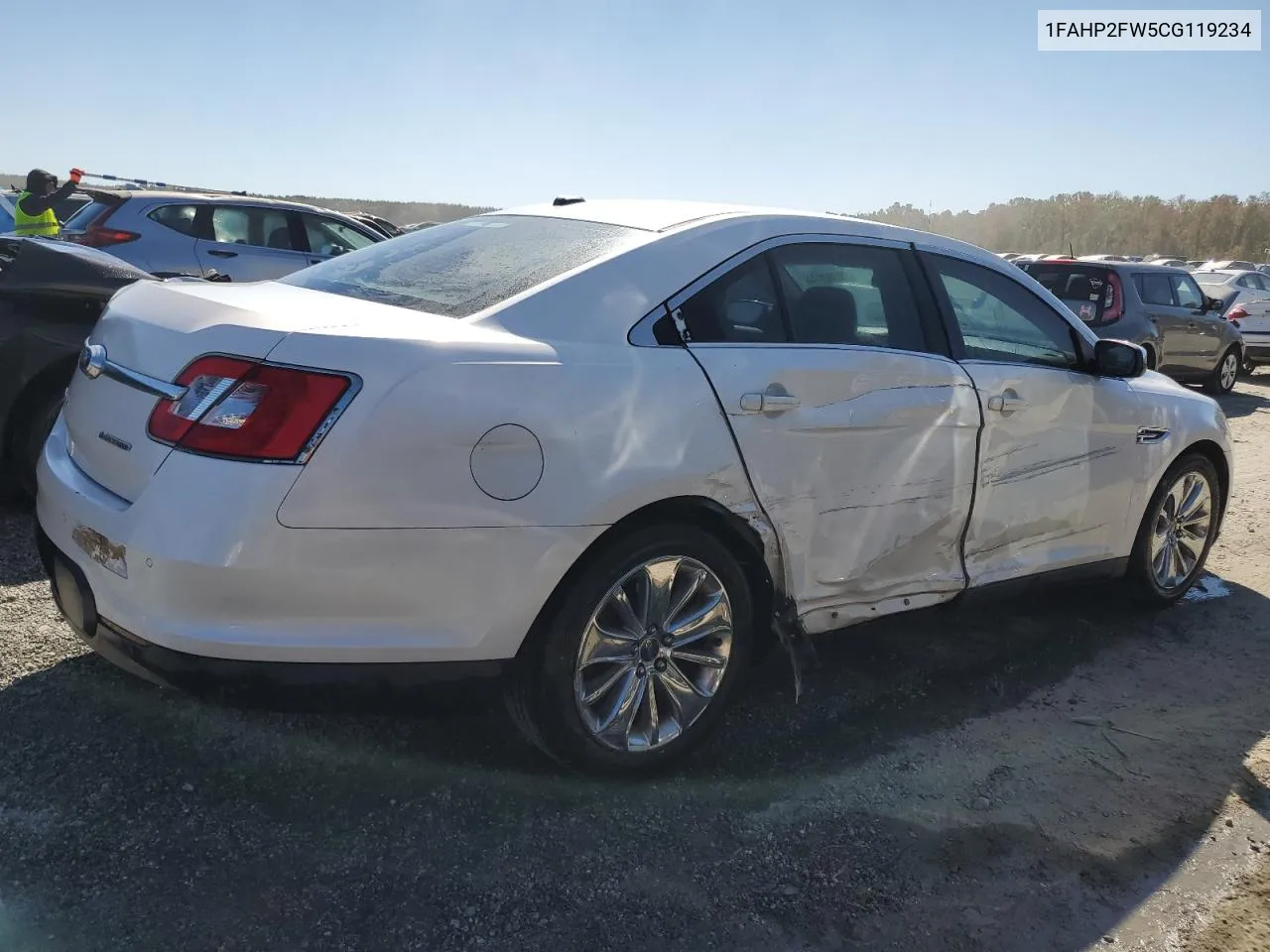 2012 Ford Taurus Limited VIN: 1FAHP2FW5CG119234 Lot: 76262674