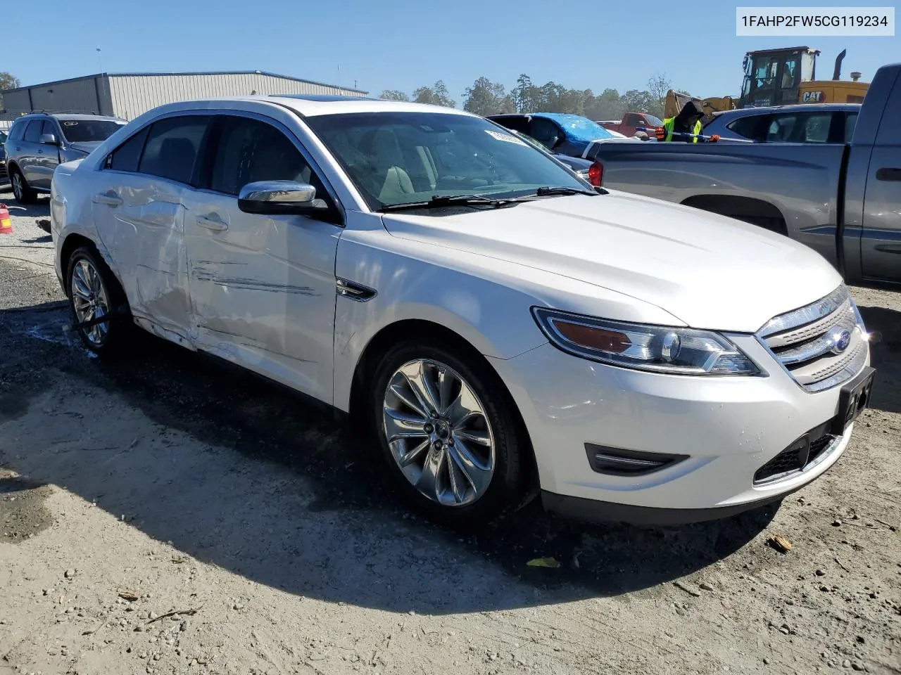 2012 Ford Taurus Limited VIN: 1FAHP2FW5CG119234 Lot: 76262674