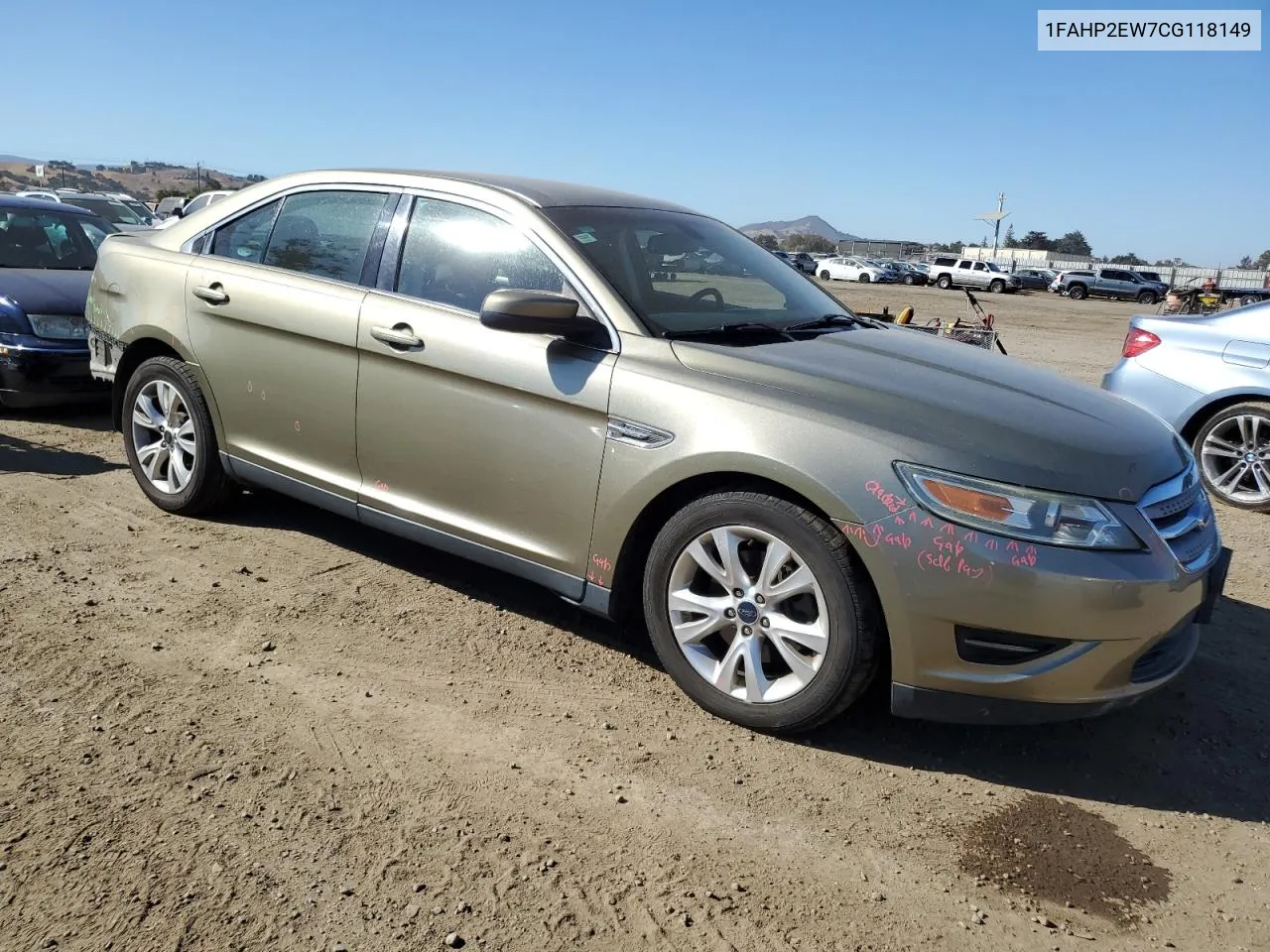 2012 Ford Taurus Sel VIN: 1FAHP2EW7CG118149 Lot: 77327344