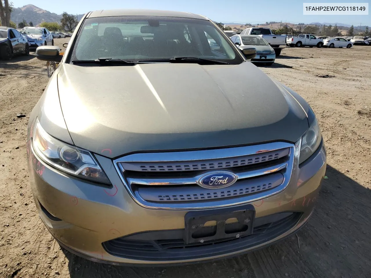 2012 Ford Taurus Sel VIN: 1FAHP2EW7CG118149 Lot: 77327344