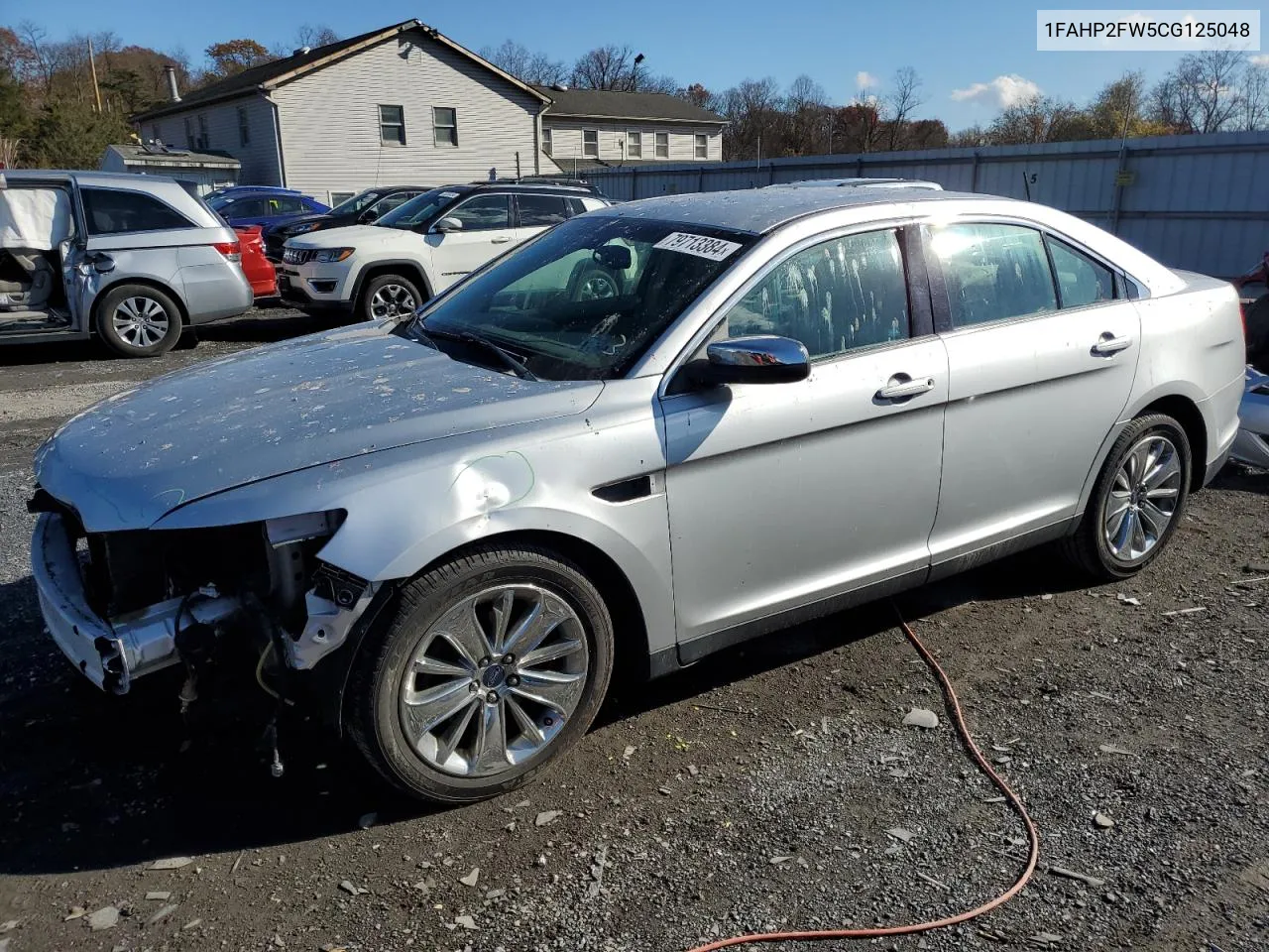 2012 Ford Taurus Limited VIN: 1FAHP2FW5CG125048 Lot: 79713384