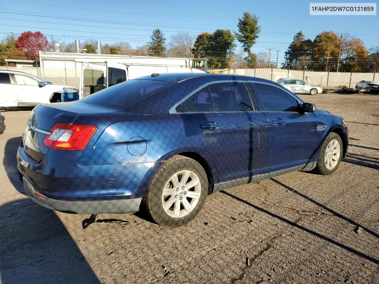 2012 Ford Taurus Se VIN: 1FAHP2DW7CG121859 Lot: 80167844