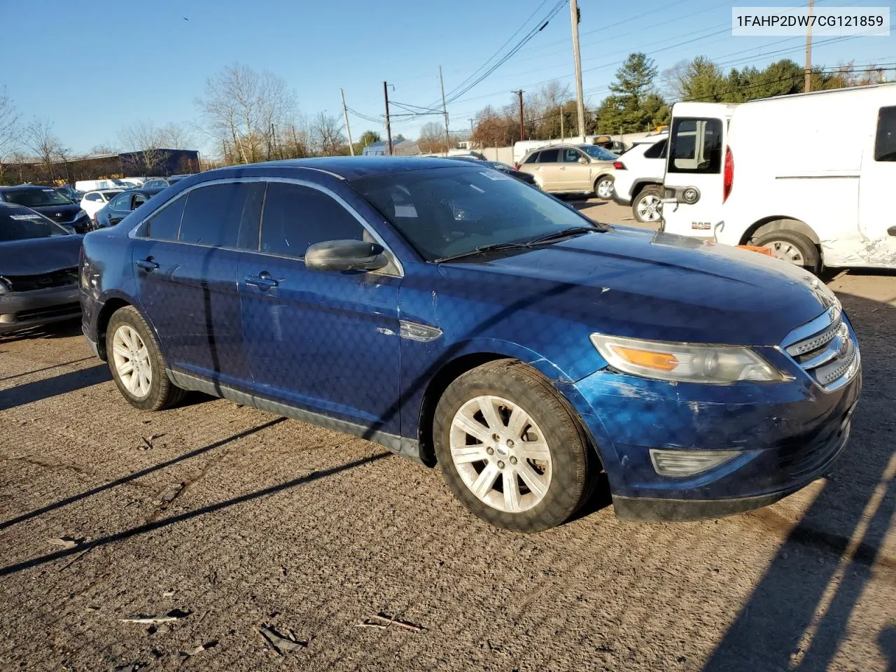 2012 Ford Taurus Se VIN: 1FAHP2DW7CG121859 Lot: 80167844