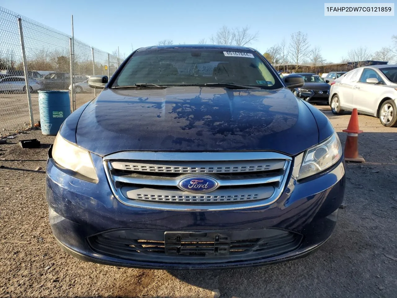 2012 Ford Taurus Se VIN: 1FAHP2DW7CG121859 Lot: 80167844