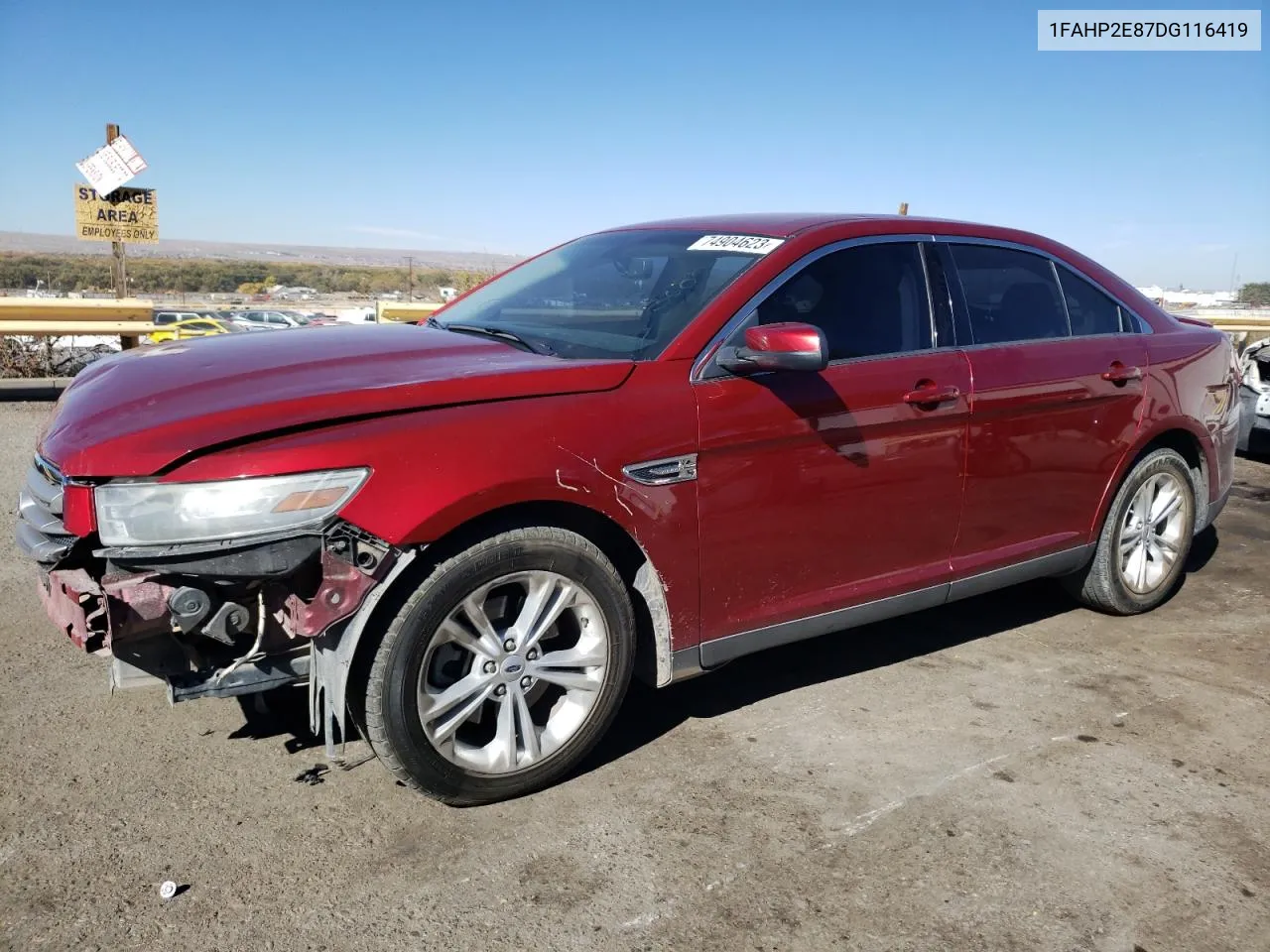 2013 Ford Taurus Sel VIN: 1FAHP2E87DG116419 Lot: 38714994