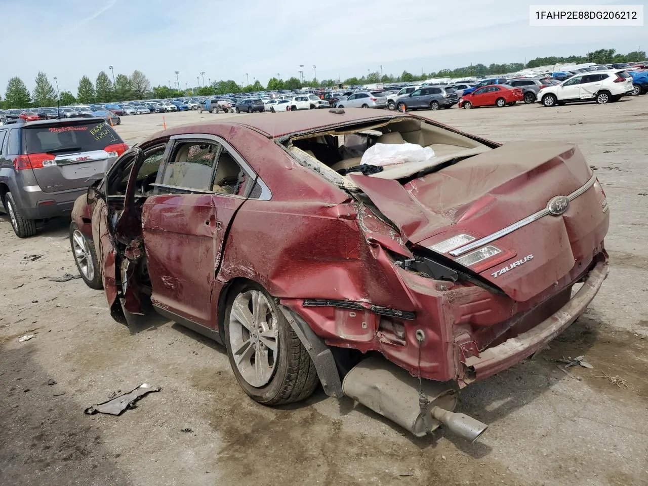 2013 Ford Taurus Sel VIN: 1FAHP2E88DG206212 Lot: 53094064