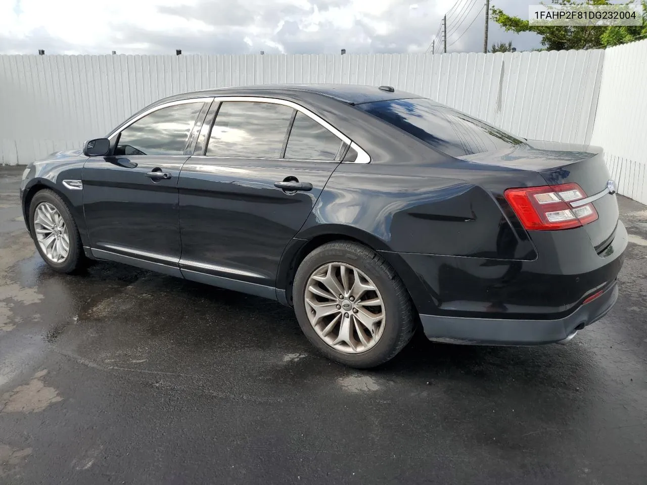 2013 Ford Taurus Limited VIN: 1FAHP2F81DG232004 Lot: 63405104