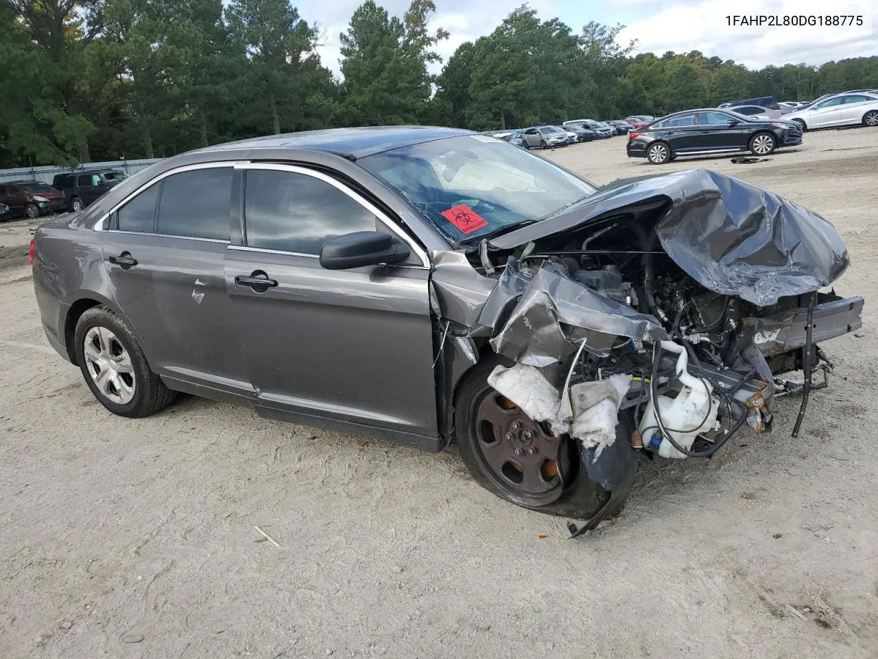 2013 Ford Taurus Police Interceptor VIN: 1FAHP2L80DG188775 Lot: 70658294