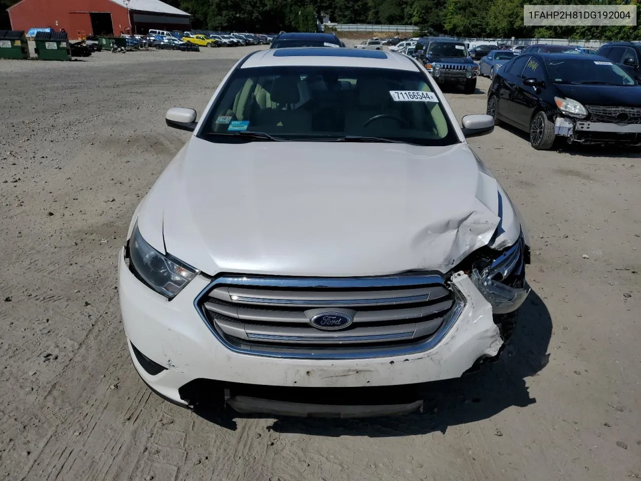 2013 Ford Taurus Sel VIN: 1FAHP2H81DG192004 Lot: 71166544