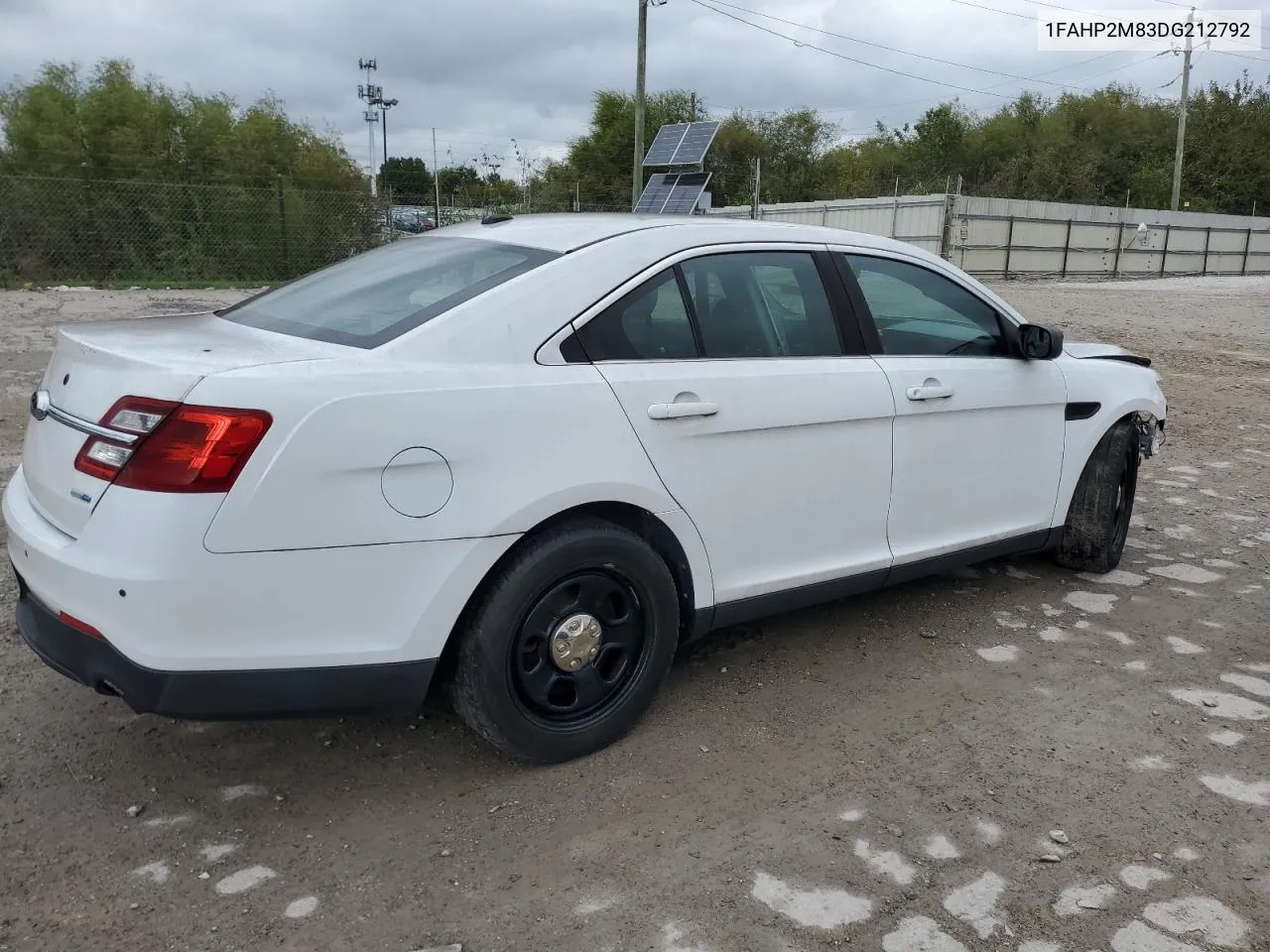 2013 Ford Taurus Police Interceptor VIN: 1FAHP2M83DG212792 Lot: 72256574