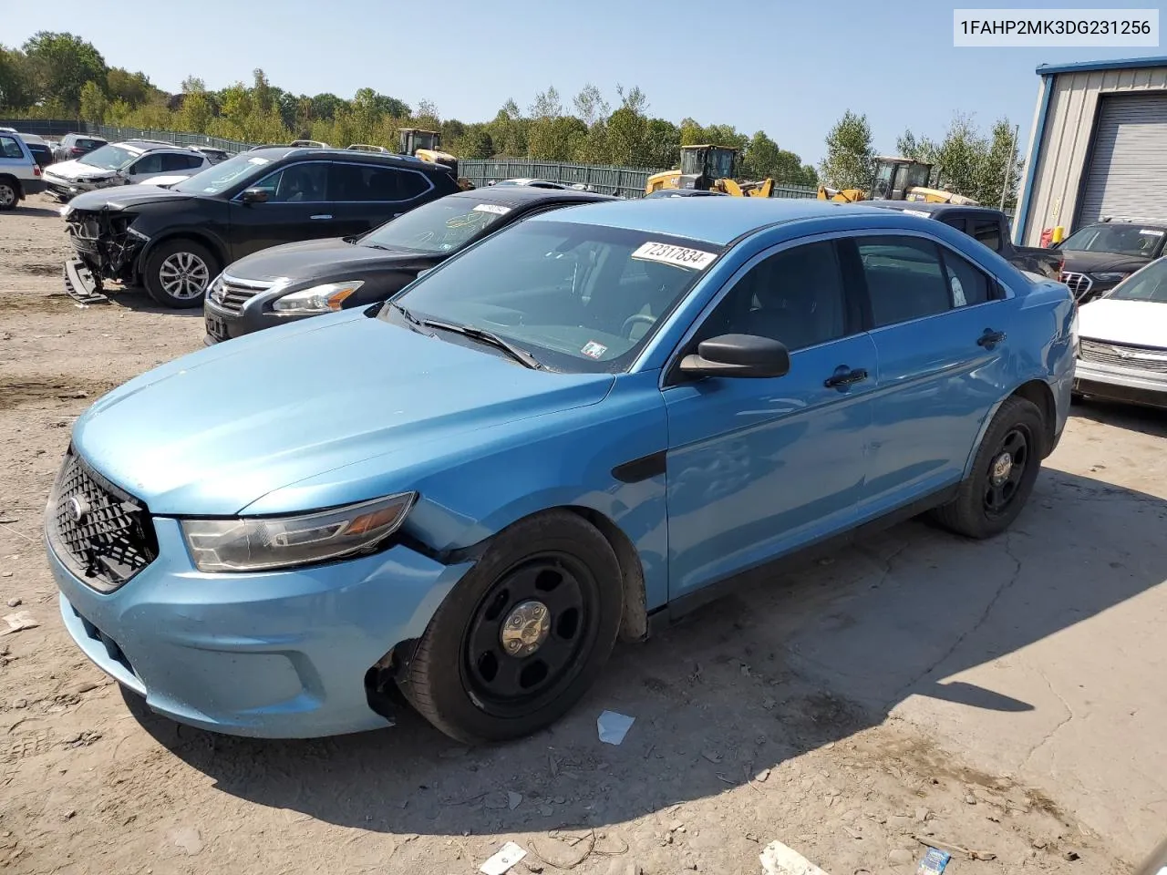 2013 Ford Taurus Police Interceptor VIN: 1FAHP2MK3DG231256 Lot: 72317834