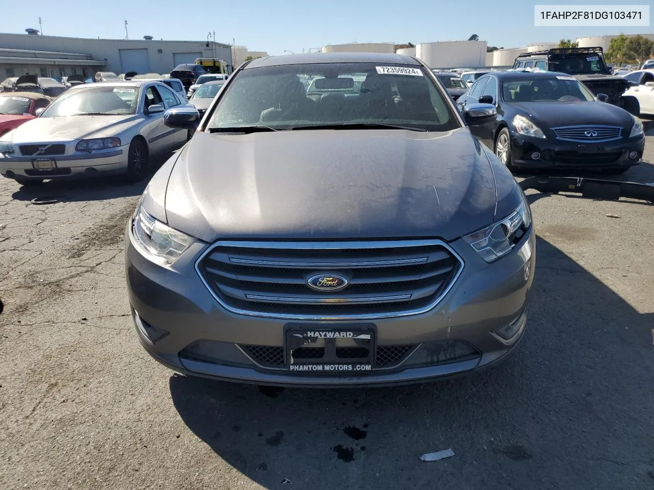 2013 Ford Taurus Limited VIN: 1FAHP2F81DG103471 Lot: 72359924