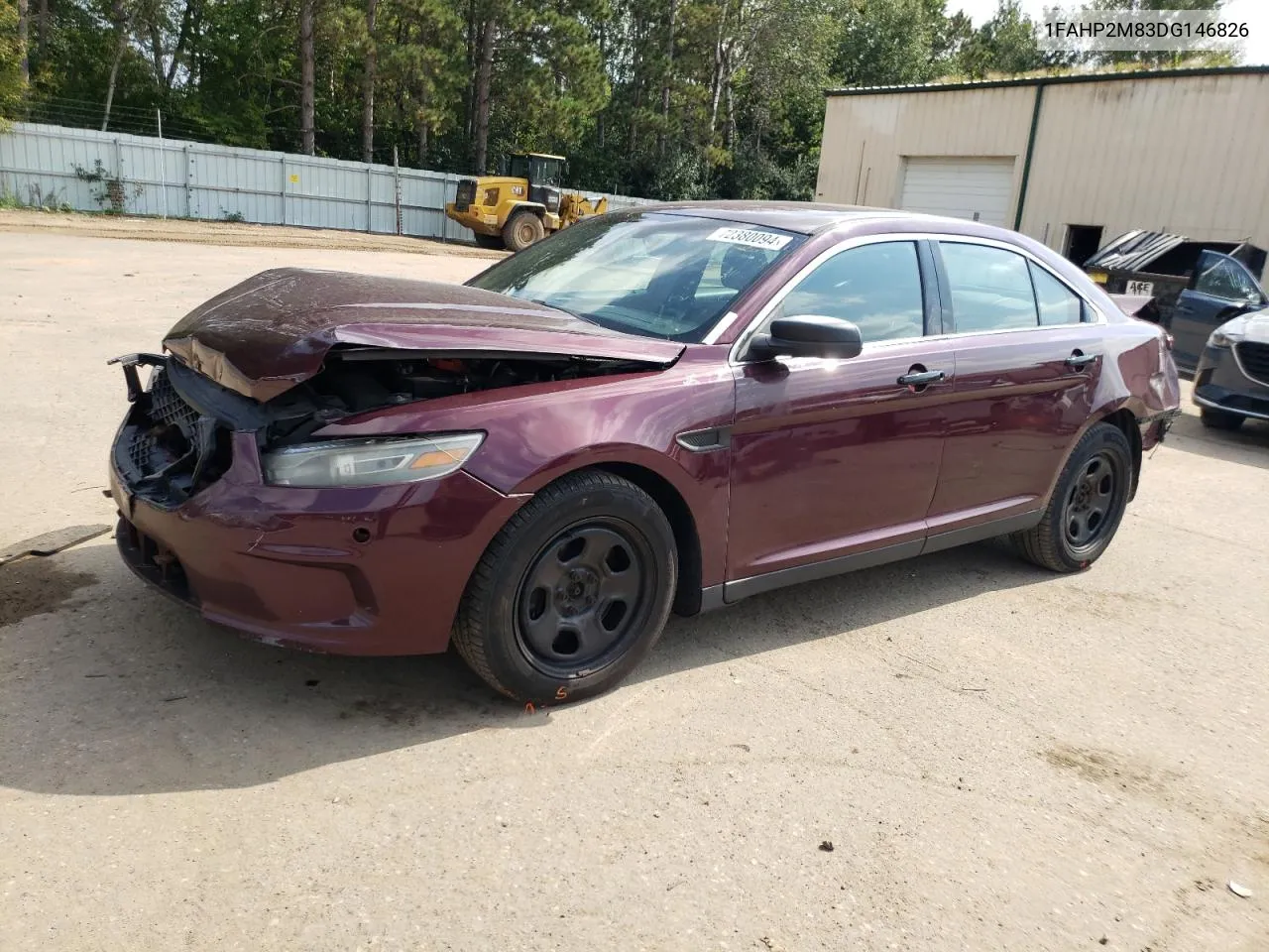 2013 Ford Taurus Police Interceptor VIN: 1FAHP2M83DG146826 Lot: 72380094