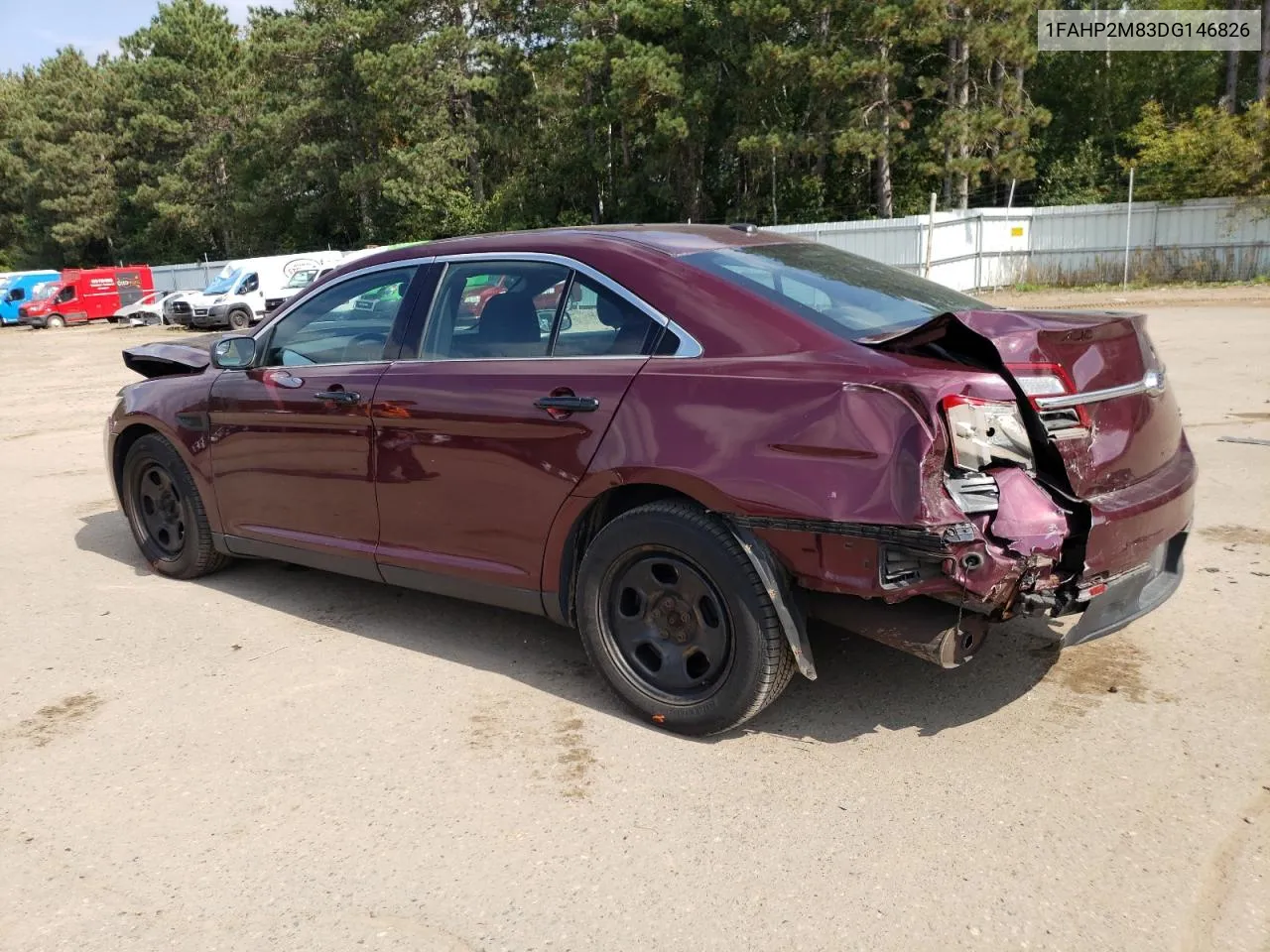 2013 Ford Taurus Police Interceptor VIN: 1FAHP2M83DG146826 Lot: 72380094