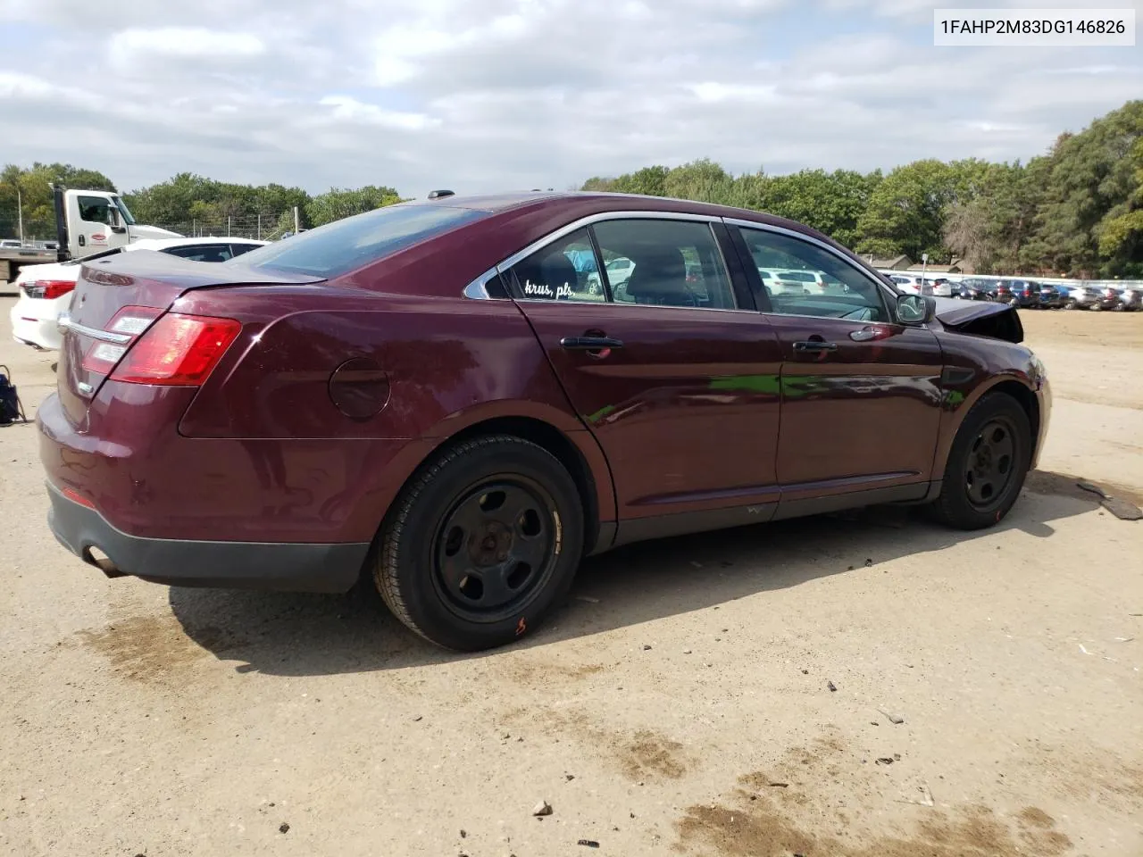 2013 Ford Taurus Police Interceptor VIN: 1FAHP2M83DG146826 Lot: 72380094