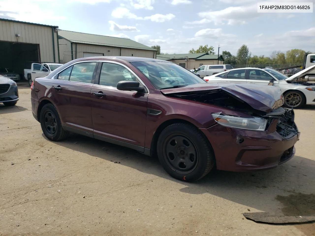 2013 Ford Taurus Police Interceptor VIN: 1FAHP2M83DG146826 Lot: 72380094