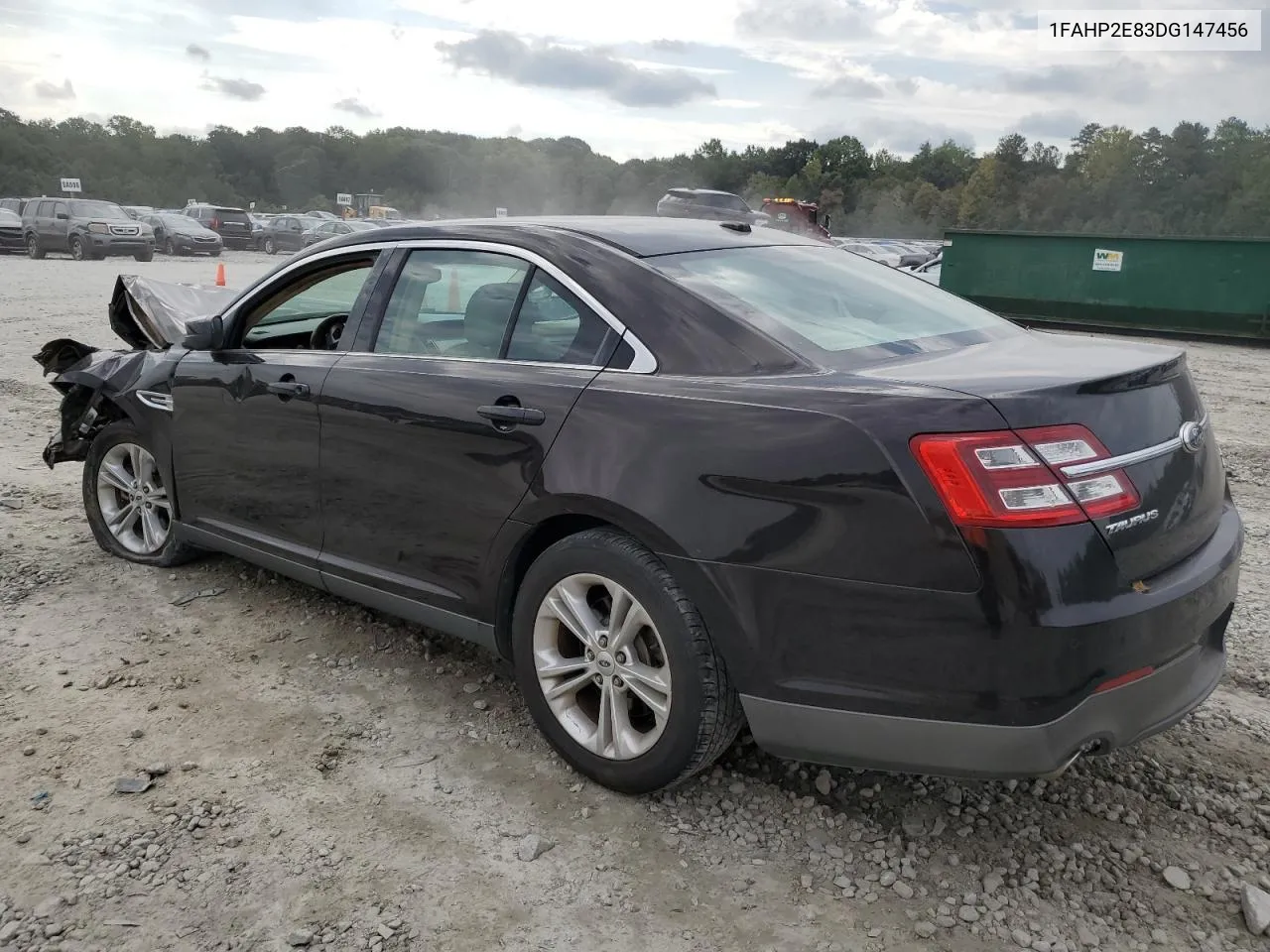 2013 Ford Taurus Sel VIN: 1FAHP2E83DG147456 Lot: 73043054