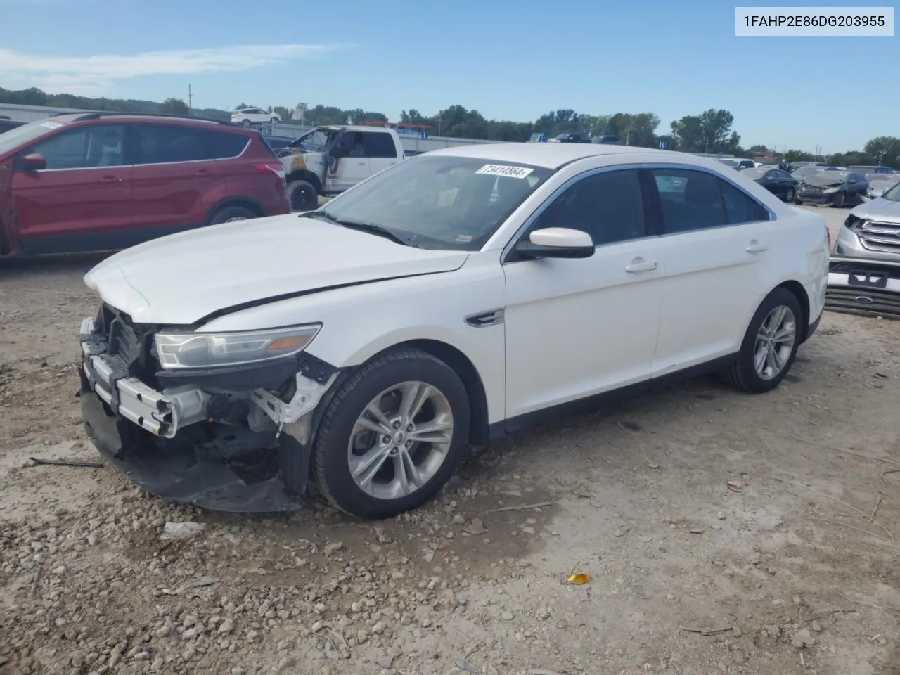 2013 Ford Taurus Sel VIN: 1FAHP2E86DG203955 Lot: 73414564