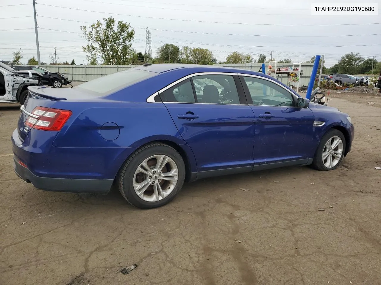 2013 Ford Taurus Sel VIN: 1FAHP2E92DG190680 Lot: 73526094