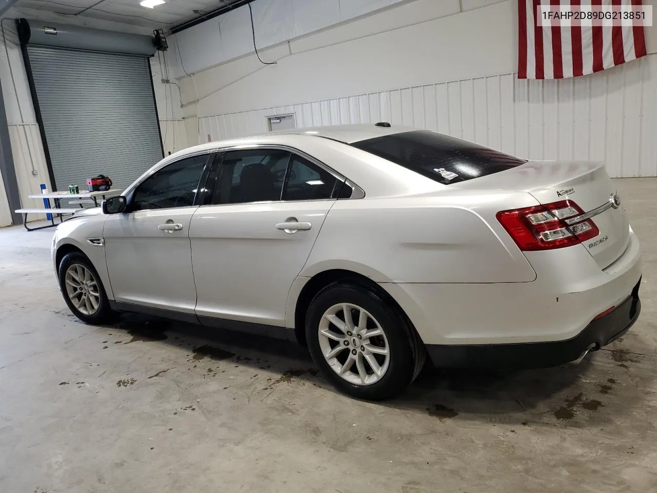 2013 Ford Taurus Se VIN: 1FAHP2D89DG213851 Lot: 74236554