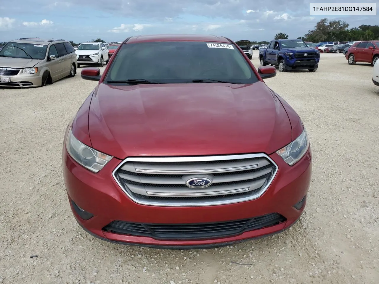 2013 Ford Taurus Sel VIN: 1FAHP2E81DG147584 Lot: 74524474