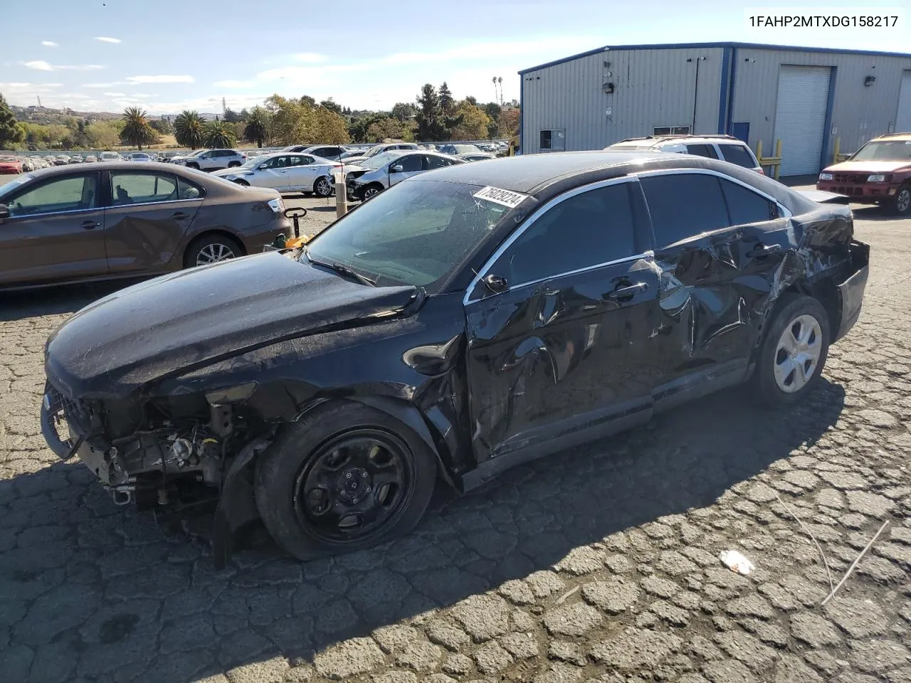 2013 Ford Taurus Police Interceptor VIN: 1FAHP2MTXDG158217 Lot: 75029224