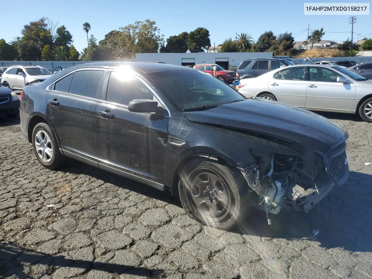 2013 Ford Taurus Police Interceptor VIN: 1FAHP2MTXDG158217 Lot: 75029224