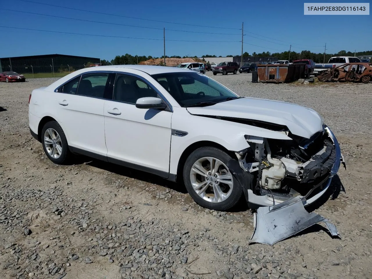 2013 Ford Taurus Sel VIN: 1FAHP2E83DG116143 Lot: 75177474