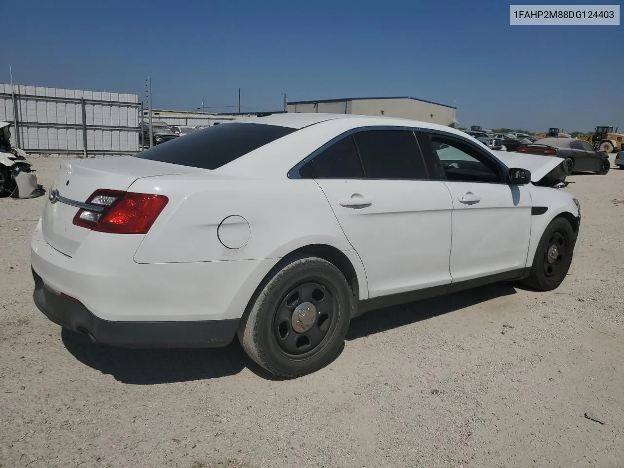 2013 Ford Taurus Police Interceptor VIN: 1FAHP2M88DG124403 Lot: 75631054