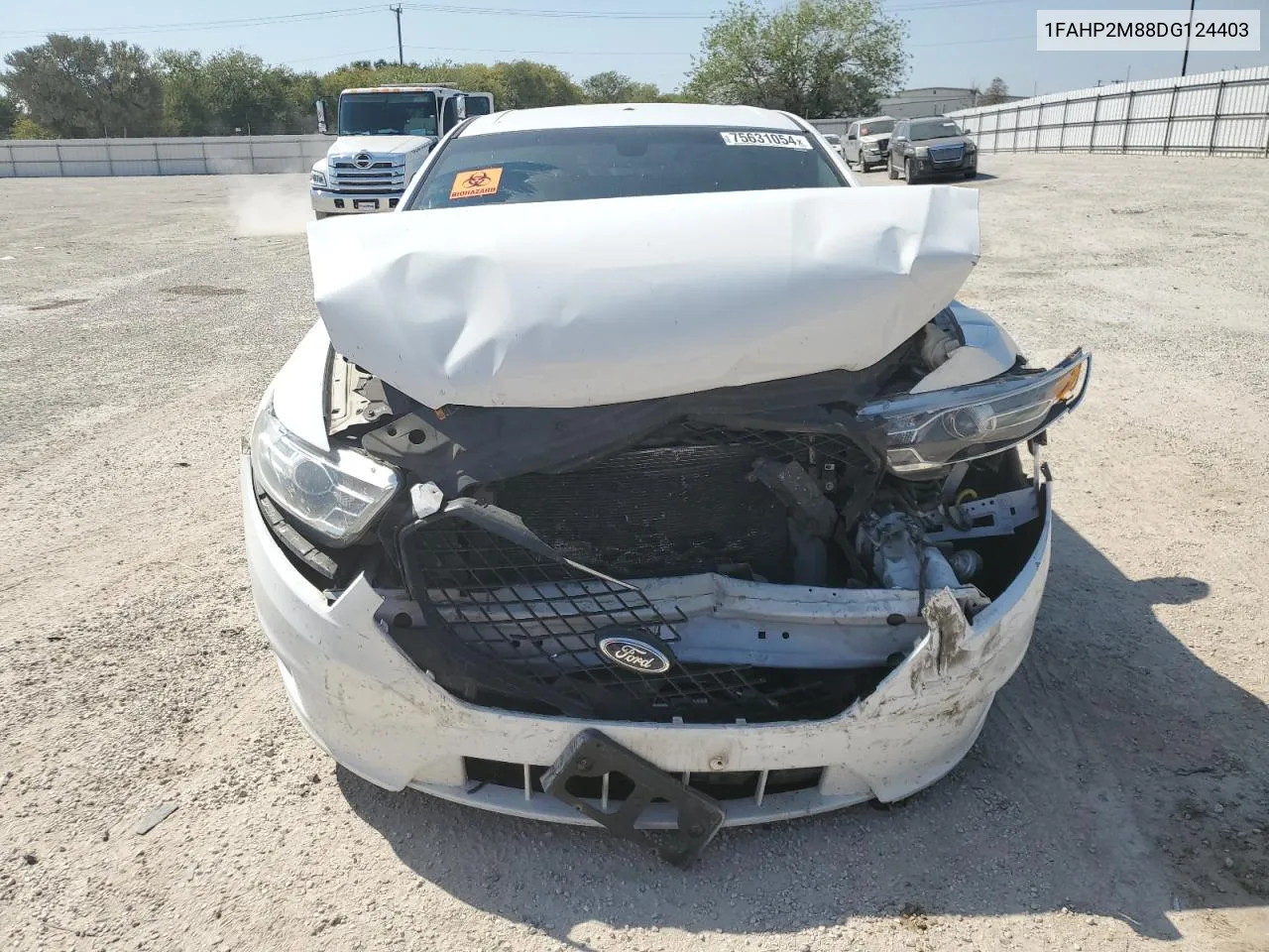 2013 Ford Taurus Police Interceptor VIN: 1FAHP2M88DG124403 Lot: 75631054