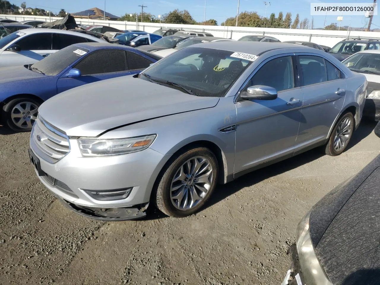 2013 Ford Taurus Limited VIN: 1FAHP2F80DG126000 Lot: 75710264