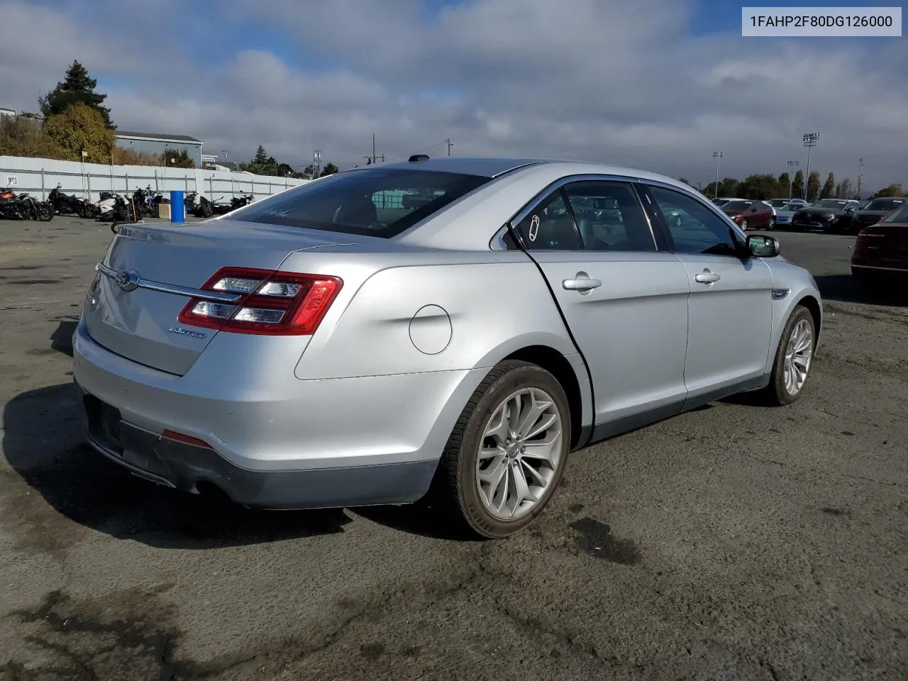 2013 Ford Taurus Limited VIN: 1FAHP2F80DG126000 Lot: 75710264