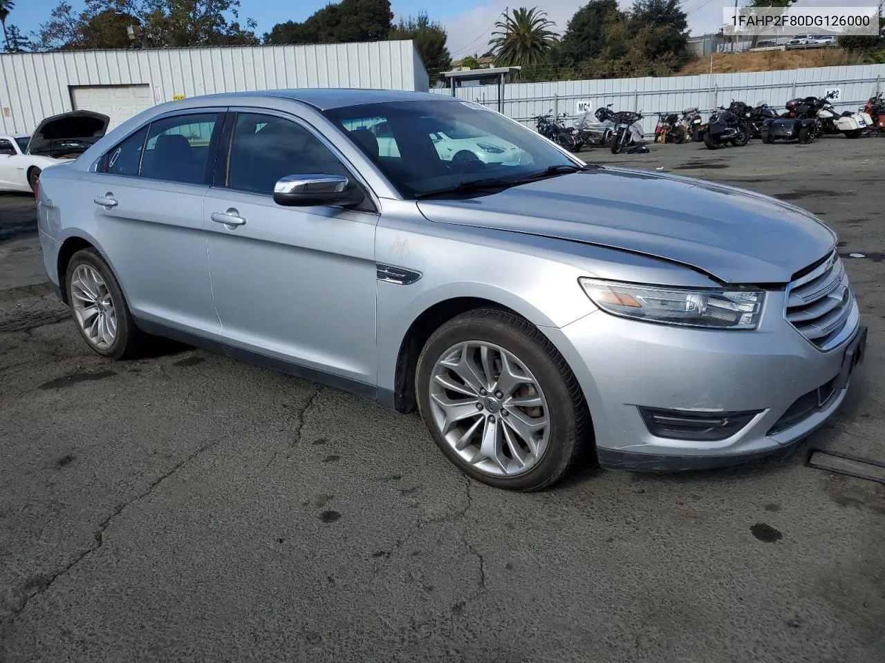 2013 Ford Taurus Limited VIN: 1FAHP2F80DG126000 Lot: 75710264