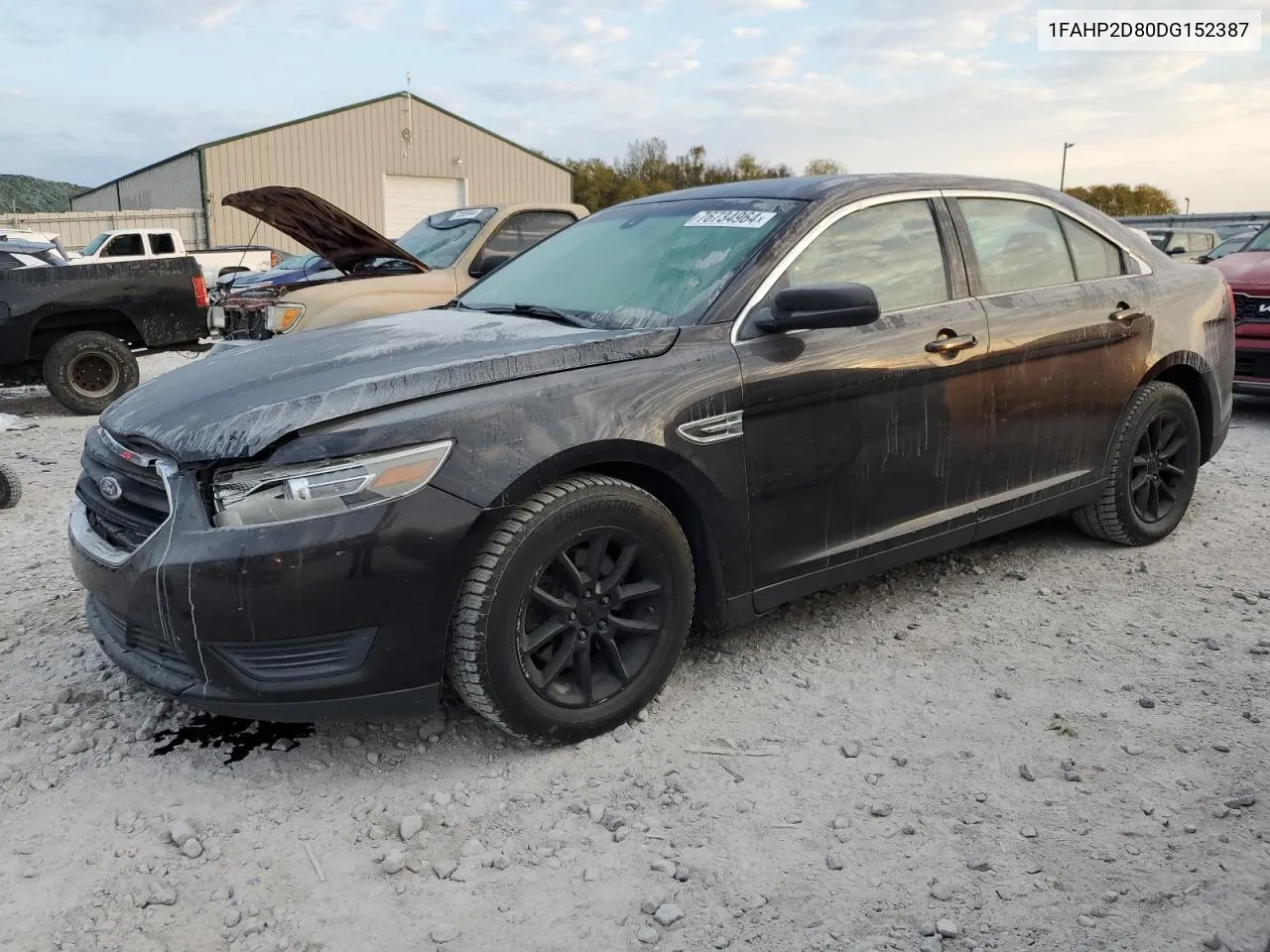 2013 Ford Taurus Se VIN: 1FAHP2D80DG152387 Lot: 76734964