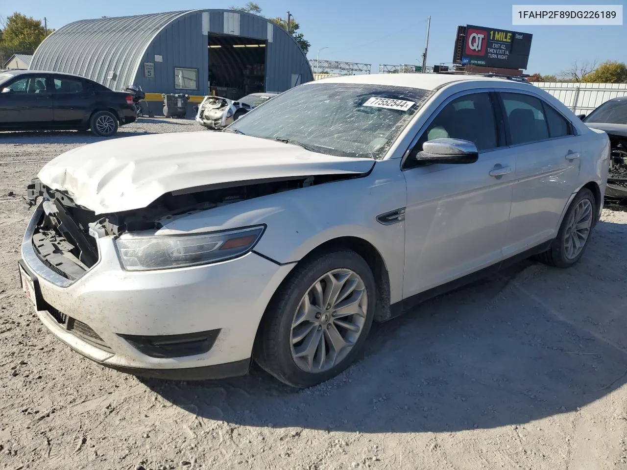 2013 Ford Taurus Limited VIN: 1FAHP2F89DG226189 Lot: 77552544