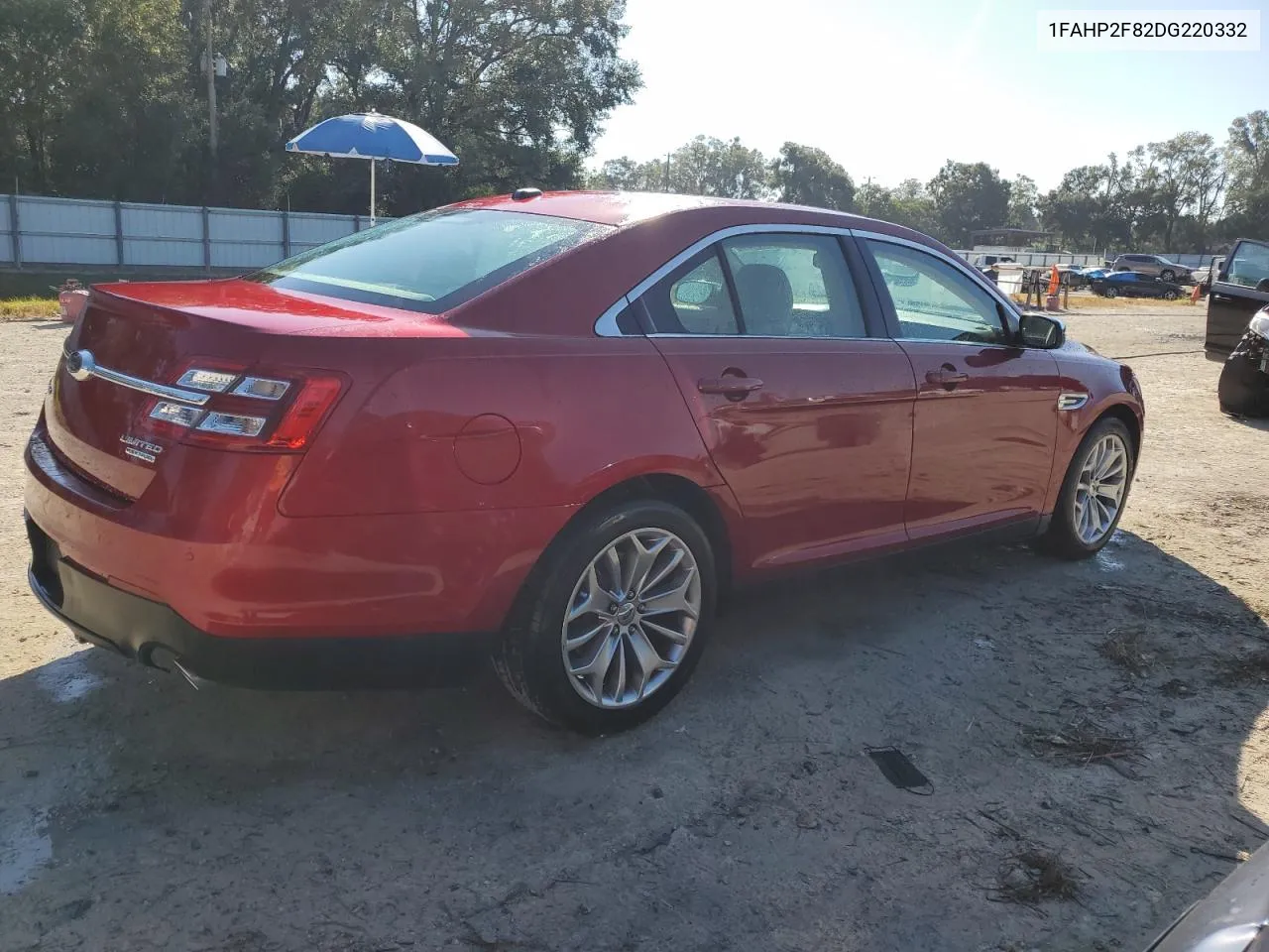 2013 Ford Taurus Limited VIN: 1FAHP2F82DG220332 Lot: 77779454