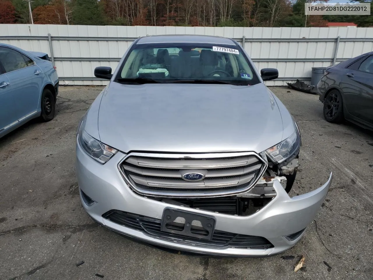 2013 Ford Taurus Se VIN: 1FAHP2D81DG222012 Lot: 77797484