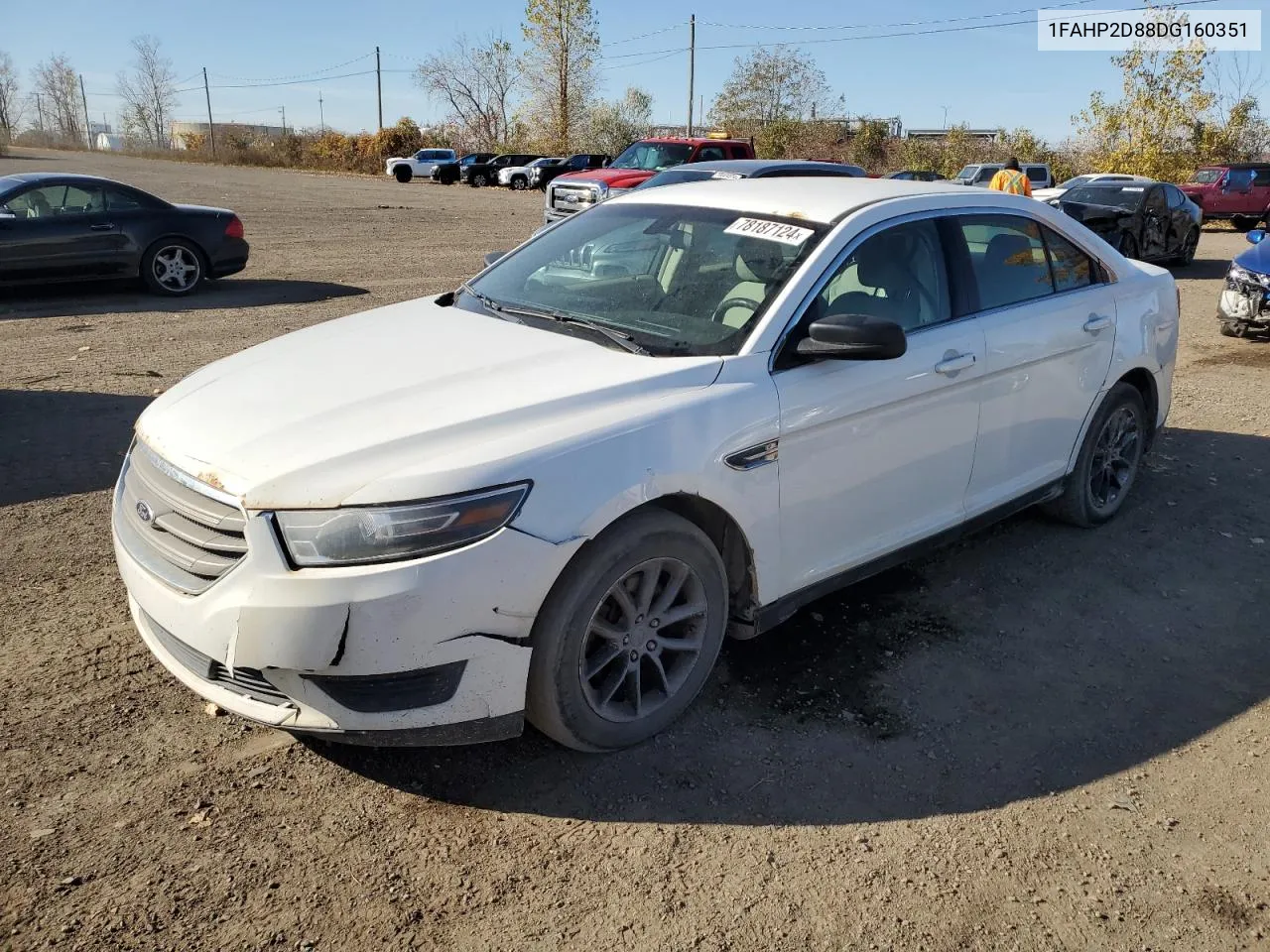 2013 Ford Taurus Se VIN: 1FAHP2D88DG160351 Lot: 78187124