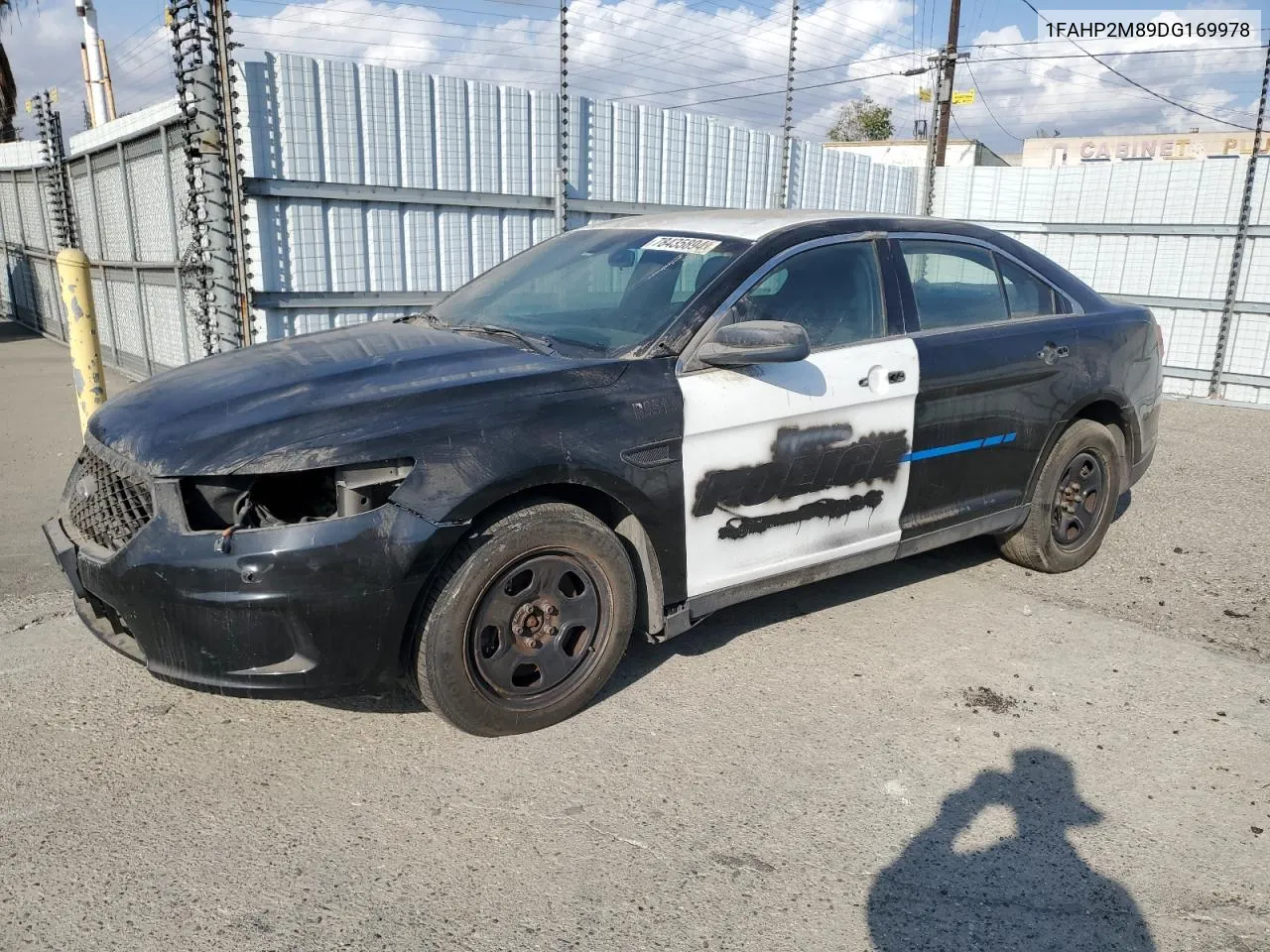 2013 Ford Taurus Police Interceptor VIN: 1FAHP2M89DG169978 Lot: 78435894