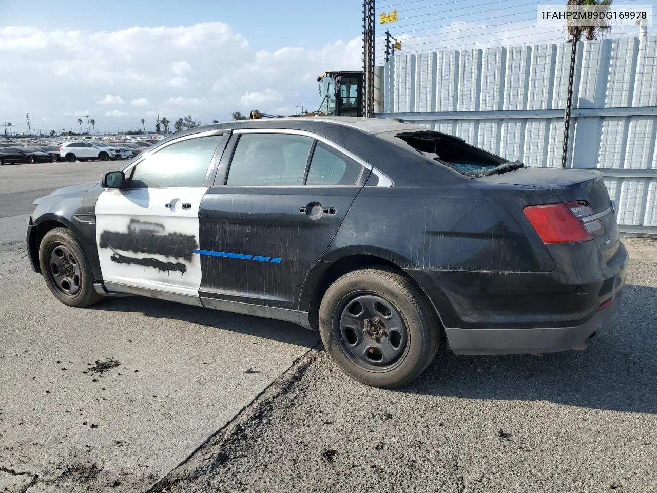 2013 Ford Taurus Police Interceptor VIN: 1FAHP2M89DG169978 Lot: 78435894