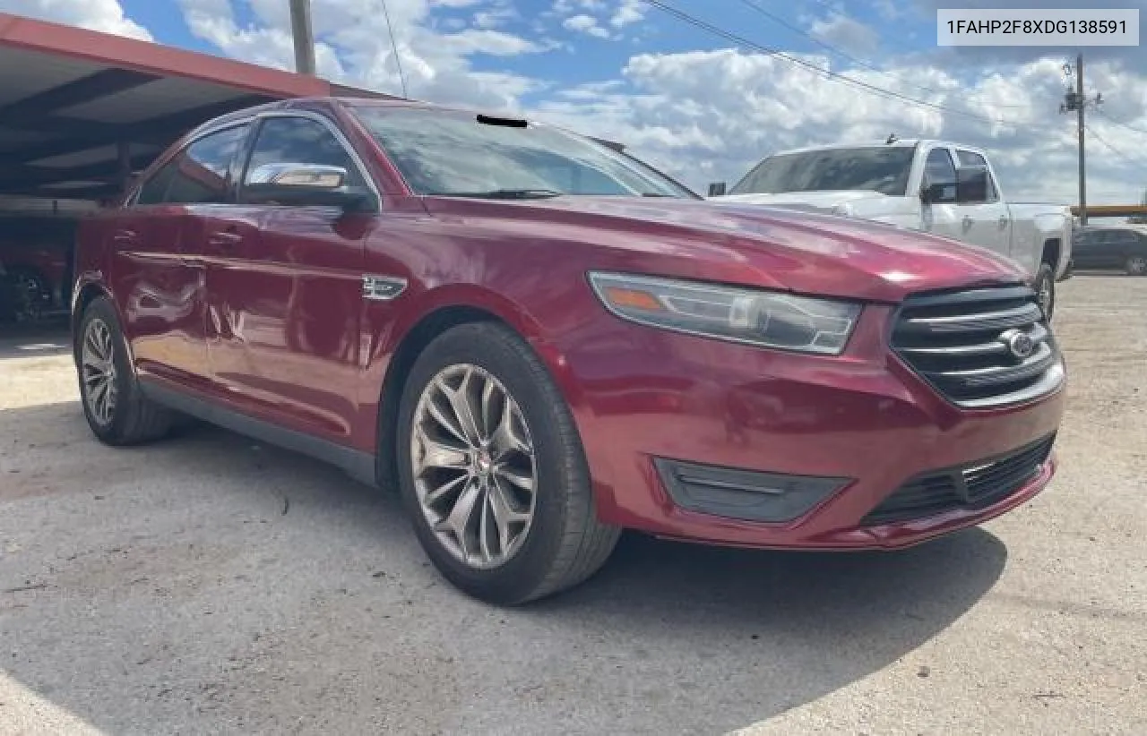 2013 Ford Taurus Limited VIN: 1FAHP2F8XDG138591 Lot: 78693084