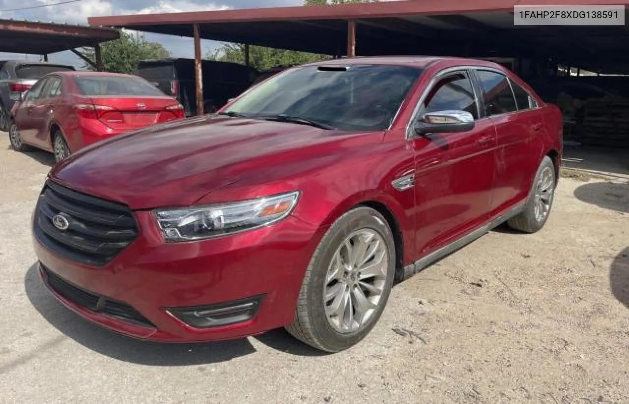 2013 Ford Taurus Limited VIN: 1FAHP2F8XDG138591 Lot: 78693084