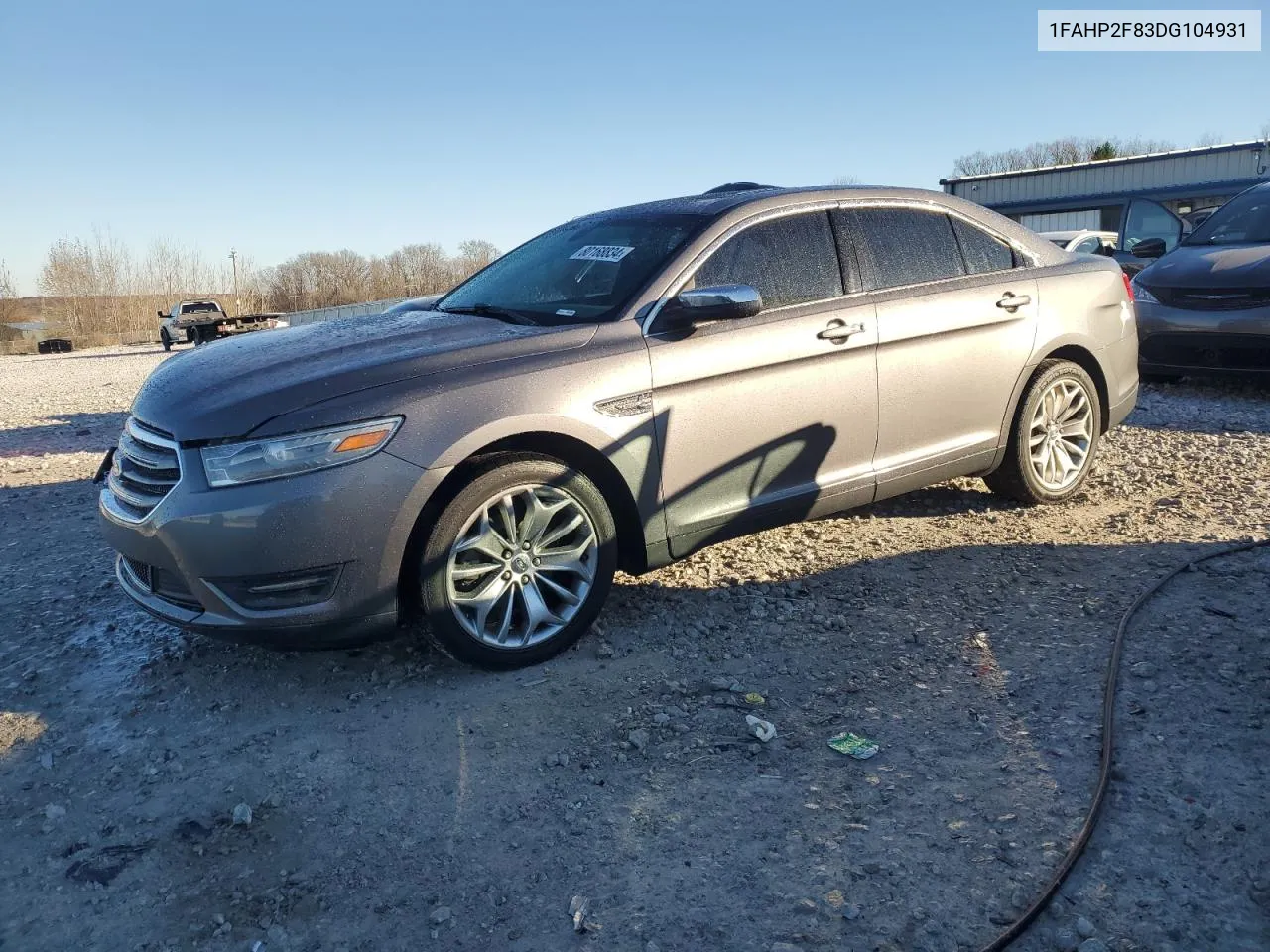 2013 Ford Taurus Limited VIN: 1FAHP2F83DG104931 Lot: 80168834