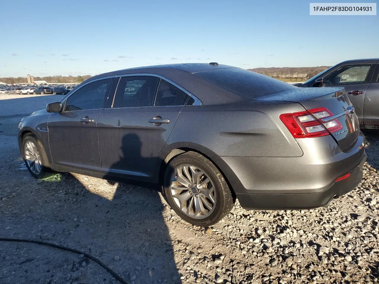 2013 Ford Taurus Limited VIN: 1FAHP2F83DG104931 Lot: 80168834